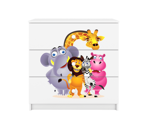 Komoda babydreams biała zoo
