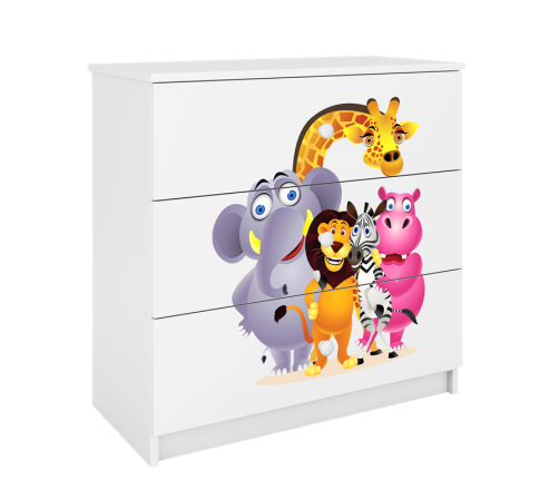 Komoda babydreams biała zoo