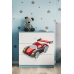 Komoda babydreams niebieska auto wyścigowe