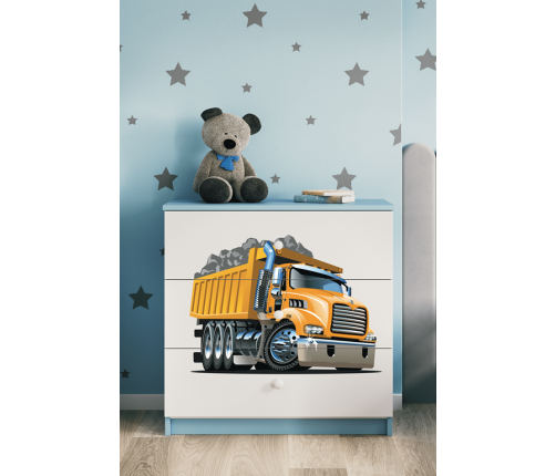 Komoda babydreams niebieska ciężarówka
