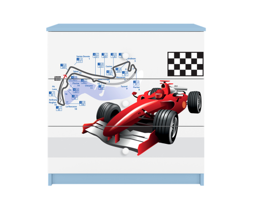 Komoda babydreams niebieska formuła