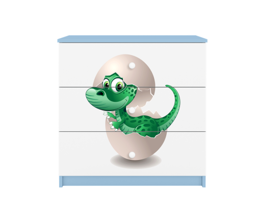 Komoda babydreams niebieska mały dino