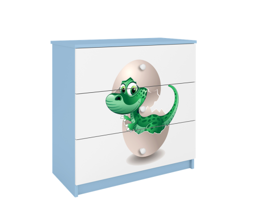 Komoda babydreams niebieska mały dino