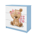 Komoda babydreams niebieska miś kwiatki