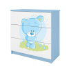 Komoda babydreams niebieska niebieski miś