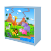 Komoda babydreams niebieska safari Komoda babydreams niebieska safari