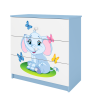 Komoda babydreams niebieska słonik