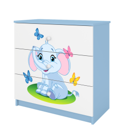 Komoda babydreams niebieska słonik
