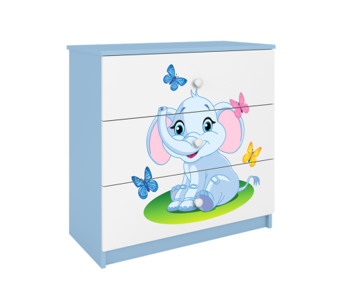 Komoda babydreams niebieska słonik