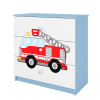Komoda babydreams niebieska straż pożarna