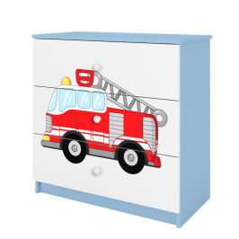 Komoda babydreams niebieska straż pożarna