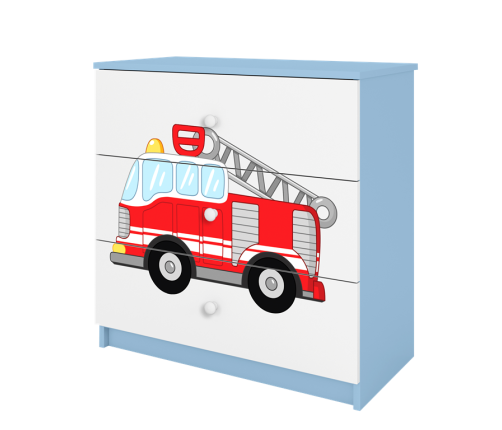 Komoda babydreams niebieska straż pożarna