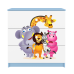 Komoda babydreams niebieska zoo