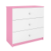 Komoda Babydreams różowa bez wzoru