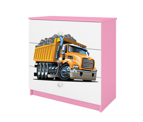 Komoda babydreams różowa ciężarówka