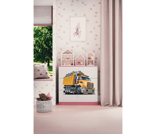 Komoda babydreams różowa ciężarówka