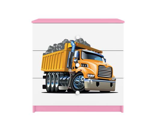 Komoda babydreams różowa ciężarówka