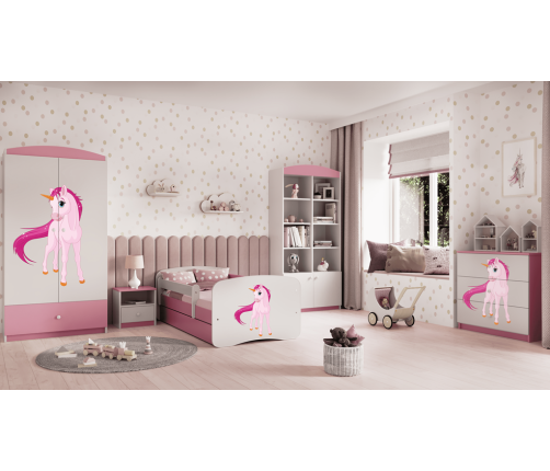 Komoda babydreams różowa jednorożec