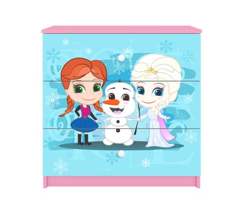 Komoda Babydreams różowa kraina lodu