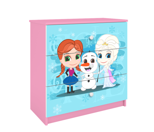 Komoda Babydreams różowa kraina lodu