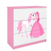 Komoda babydreams różowa księżniczka konik