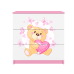 Komoda babydreams różowa miś motylki