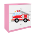 Komoda babydreams różowa straż pożarna