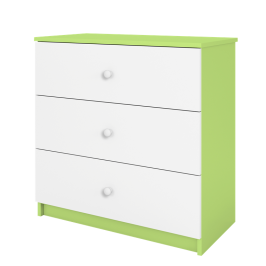 Komoda Babydreams zielona bez wzoru