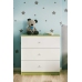 Komoda Babydreams zielona bez wzoru