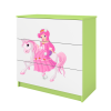Komoda babydreams zielona księżniczka na koniku Komoda babydreams zielona księżniczka na koniku