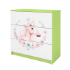Komoda babydreams zielona konik Komoda babydreams zielona konik
