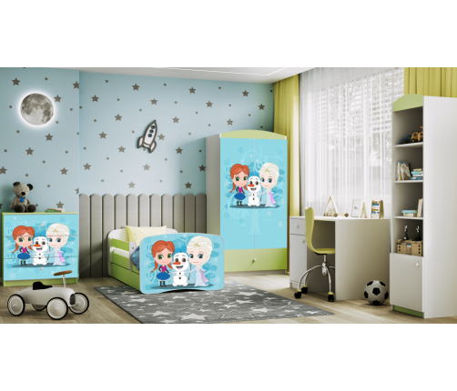 Komoda Babydreams zielona kraina lodu