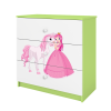 Komoda babydreams zielona księżniczka konik Komoda babydreams zielona księżniczka konik