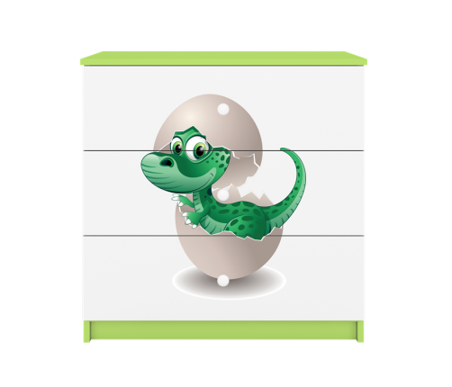Komoda babydreams zielona mały dino