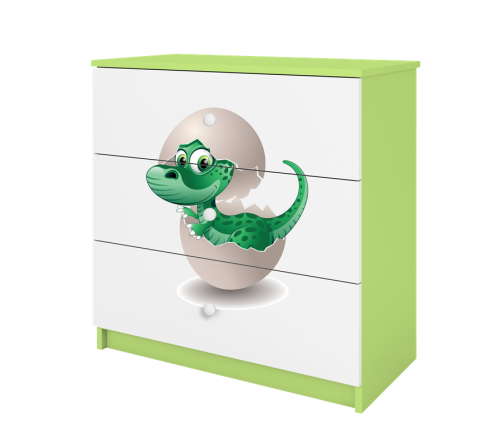 Komoda babydreams zielona mały dino
