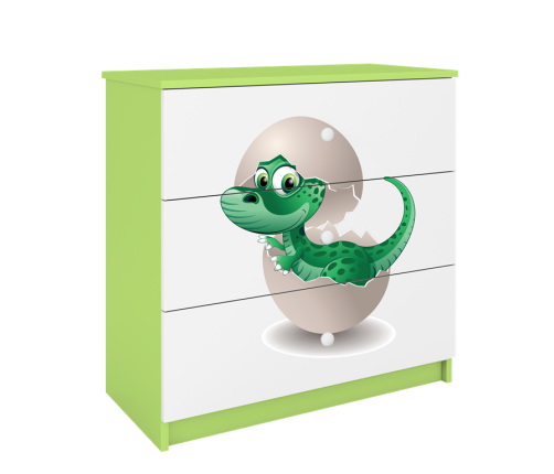 Komoda babydreams zielona mały dino