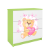 Komoda babydreams zielona miś motylki