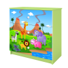 Komoda babydreams zielona safari