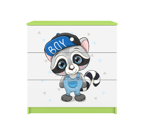 Komoda babydreams zielona szop