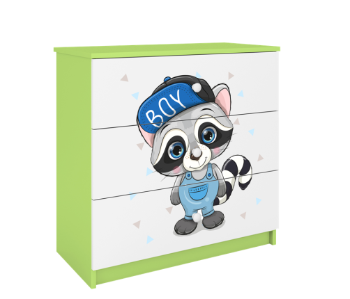 Komoda babydreams zielona szop