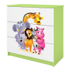 Komoda babydreams zielona zoo Komoda babydreams zielona zoo