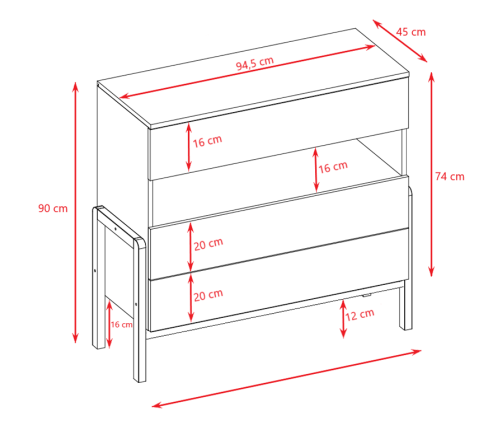 Komoda Victor biała
