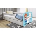 Bed babydreams white frozen land without drawer with mattress 140/70