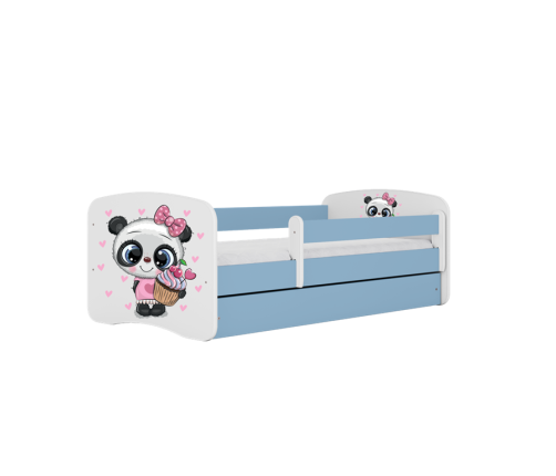 Bed babydreams blue panda with drawer with mattress 140/70