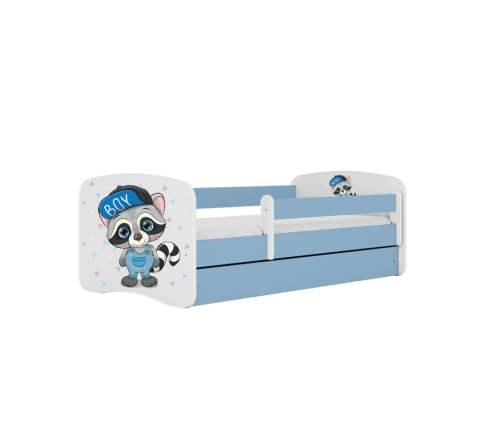 Bed babydreams blue raccoon without drawer with mattress 160/80