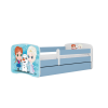 Bed babydreams blue frozen land without drawer with mattress 180/80