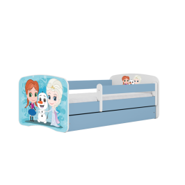 Bed babydreams blue frozen land without drawer with mattress 180/80