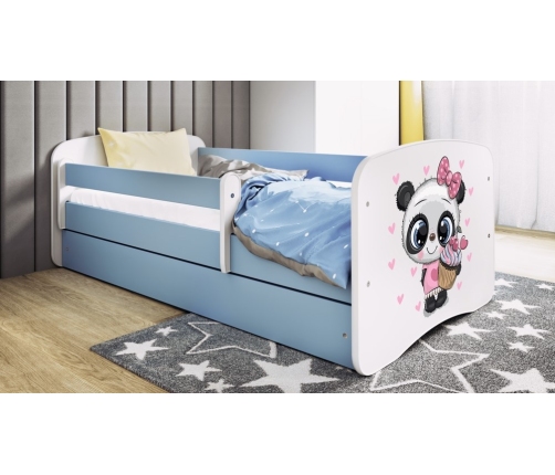 Bed babydreams blue panda without drawer with mattress 180/80