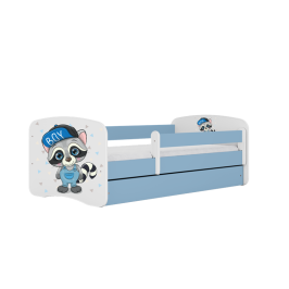 Bed babydreams blue raccoon without drawer with mattress 180/80