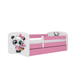 Bed babydreams pink panda with drawer with mattress 160/80 Bed babydreams pink panda with drawer with mattress 160/80
